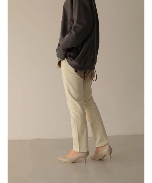 AMERICAN HOLIC（アメリカンホリック）の「ストレッチコールシガレットパンツ（その他パンツ・レディース・ブラック/ブラウン/アイボリー・S/M/L/XS）」の11枚目の写真