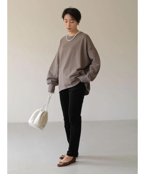 AMERICAN HOLIC（アメリカンホリック）の「ストレッチコールシガレットパンツ（その他パンツ・レディース・ブラック/ブラウン/アイボリー・S/M/L/XS）」の19枚目の写真