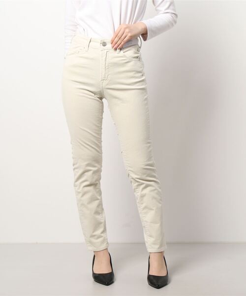 AMERICAN HOLIC（アメリカンホリック）の「ストレッチコールシガレットパンツ（その他パンツ・レディース・ブラック/ブラウン/アイボリー・S/M/L/XS）」の4枚目の写真