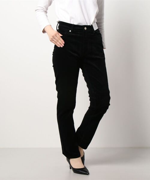 AMERICAN HOLIC（アメリカンホリック）の「ストレッチコールシガレットパンツ（その他パンツ・レディース・ブラック/ブラウン/アイボリー・S/M/L/XS）」の5枚目の写真