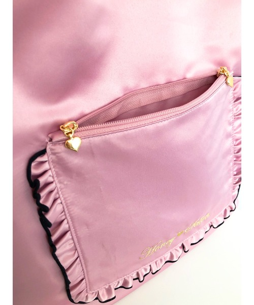 Honey Salon（ハニーサロン）の「ビッグリボンサテントートバッグ（トートバッグ・レディース・ラベンダー/ブラック/アイボリー・FREE）」の16枚目の写真