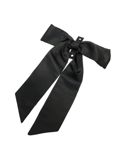 Honey Salon（ハニーサロン）の「ビッグリボンサテントートバッグ（トートバッグ・レディース・ラベンダー/ブラック/アイボリー・FREE）」の19枚目の写真