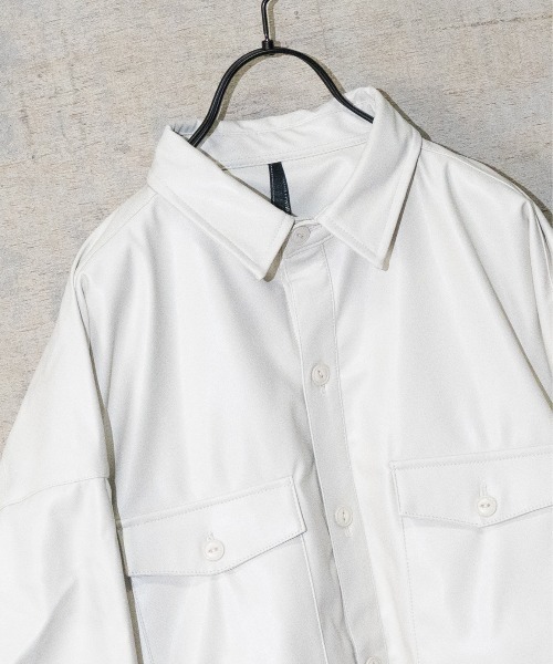 JOHN'S CLOSET(ジョンズクローゼット)の「【i】PUCPOシャツジャケット(シャツ/ブラウス・メンズ・アイボリー/ブラック/モカ・LARGE/X-LARGE/MEDIUM)」の4枚目の写真