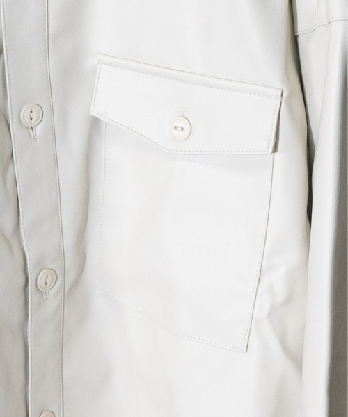 JOHN'S CLOSET(ジョンズクローゼット)の「【i】PUCPOシャツジャケット(シャツ/ブラウス・メンズ・アイボリー/ブラック/モカ・LARGE/X-LARGE/MEDIUM)」の6枚目の写真