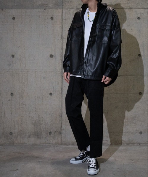 JOHN'S CLOSET(ジョンズクローゼット)の「【i】PUCPOシャツジャケット(シャツ/ブラウス・メンズ・アイボリー/ブラック/モカ・LARGE/X-LARGE/MEDIUM)」の10枚目の写真