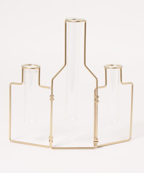 BIRTHDAY BAR（バースデイバー）の「STABLE WIRE VASE3　フラワーベース 花瓶（フラワーベース・レディース・ゴールド/その他・フリー）」の7枚目の写真