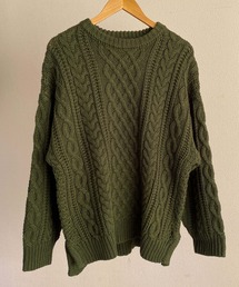 ウールブレンドフィッシャーマンニット