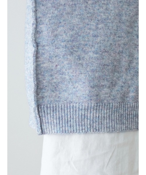 Petit fleur（プチフルール）の「・Petit Fleur ミックスニットプルオーバー＊（ニット/セーター・レディース・ブラック/ベージュ/ピンク/ブルー・FREE）」の10枚目の写真