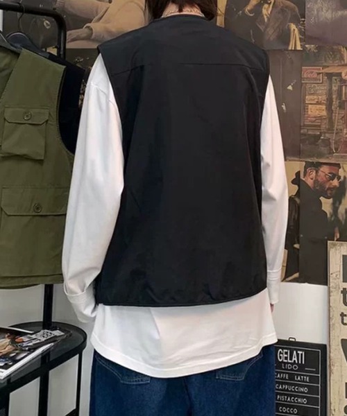 BENDER TOKYO（ベンダートウキョウ）の「【BENDER TOKYO】ミリタリーベスト（ベスト・メンズ・オリーブ/ブラック・M/L）」の6枚目の写真