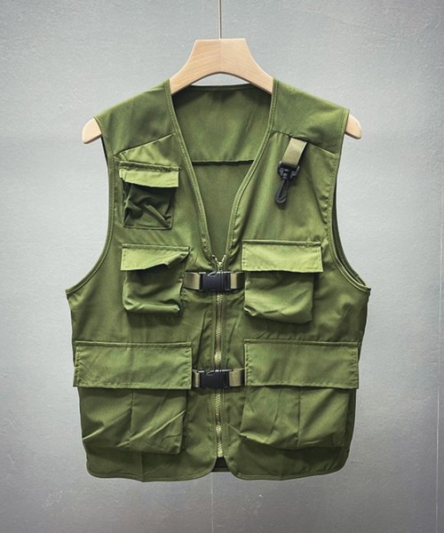 BENDER TOKYO（ベンダートウキョウ）の「【BENDER TOKYO】ミリタリーベスト（ベスト・メンズ・オリーブ/ブラック・M/L）」の12枚目の写真