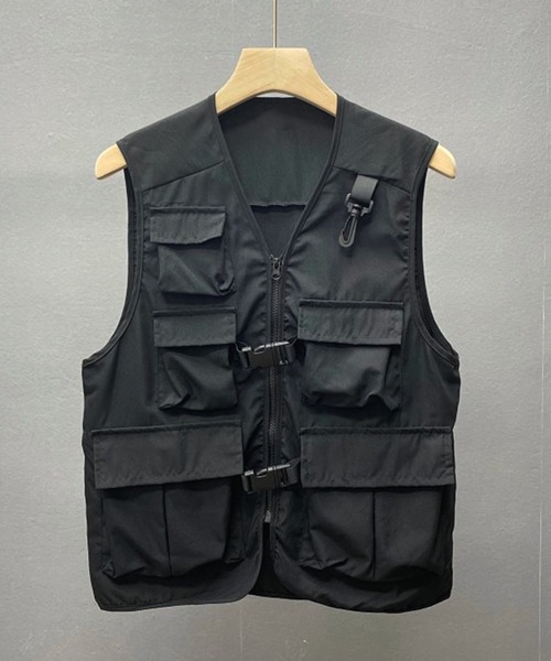 BENDER TOKYO（ベンダートウキョウ）の「【BENDER TOKYO】ミリタリーベスト（ベスト・メンズ・オリーブ/ブラック・M/L）」の11枚目の写真