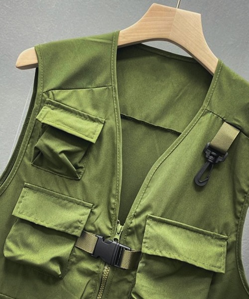 BENDER TOKYO（ベンダートウキョウ）の「【BENDER TOKYO】ミリタリーベスト（ベスト・メンズ・オリーブ/ブラック・M/L）」の15枚目の写真