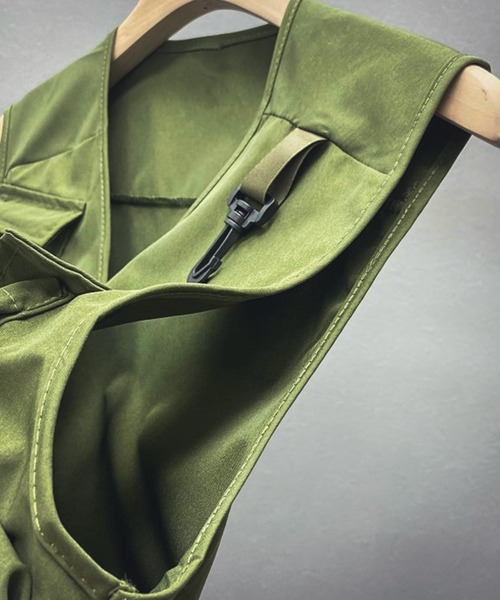 BENDER TOKYO（ベンダートウキョウ）の「【BENDER TOKYO】ミリタリーベスト（ベスト・メンズ・オリーブ/ブラック・M/L）」の17枚目の写真