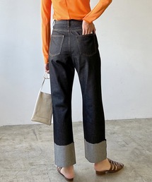 LIAN | ロールアップリジットデニムパンツ(デニムパンツ)