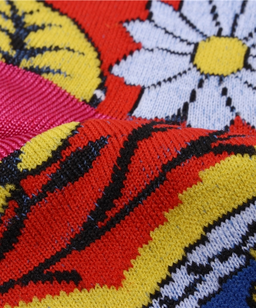 チャイハネ（チャイハネ）の「【チャイハネ】カンガミドルソックス23～25cm（ソックス/靴下・レディース・グリーン/ブルー/パープル・FREE）」の6枚目の写真