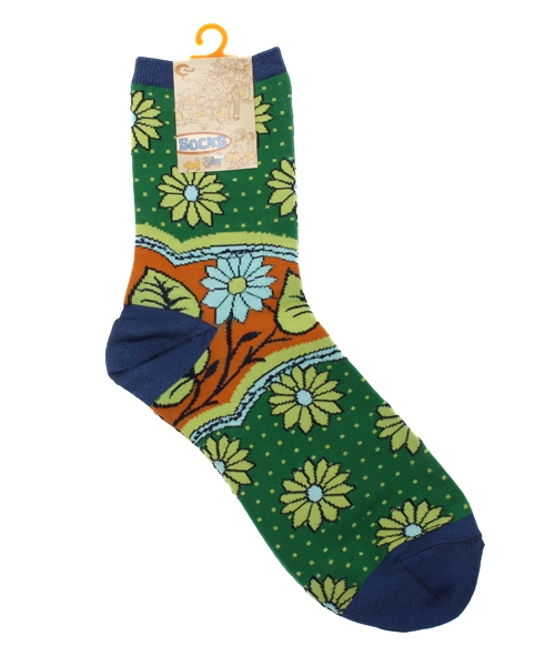 チャイハネ（チャイハネ）の「【チャイハネ】カンガミドルソックス23～25cm（ソックス/靴下・レディース・グリーン/ブルー/パープル・FREE）」の12枚目の写真