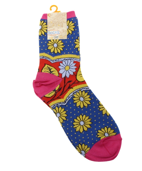 チャイハネ（チャイハネ）の「【チャイハネ】カンガミドルソックス23～25cm（ソックス/靴下・レディース・グリーン/ブルー/パープル・FREE）」の9枚目の写真