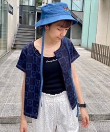 Candy Stripper | FLOWER BLOCKING カーディガン(カーディガン/ボレロ)