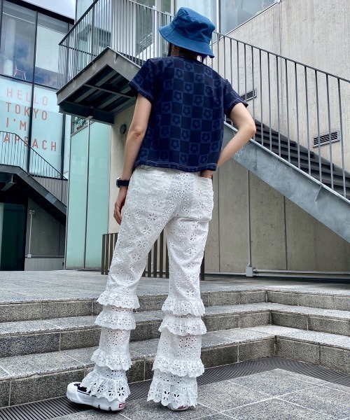 Candy Stripper（キャンディストリッパー）の「FLOWER BLOCKING カーディガン（カーディガン/ボレロ・レディース・インディゴブルー・2）」の11枚目の写真