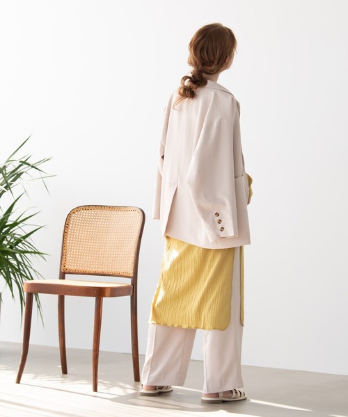 Crisp（クリスプ）の「オーバージャケット（テーラードジャケット・レディース・ピンク/ミント/アイボリー・FREE）」の19枚目の写真