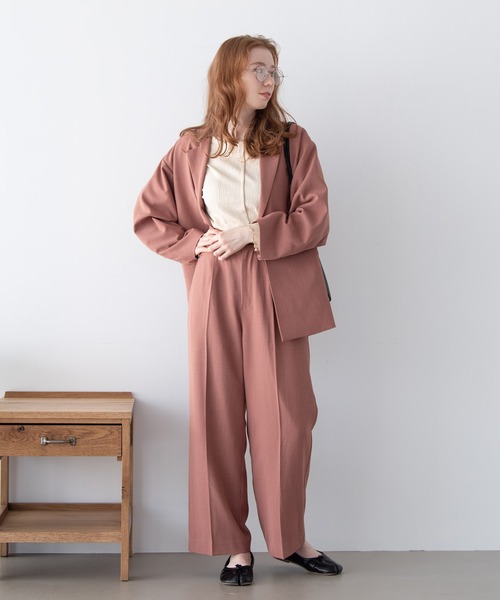 Crisp（クリスプ）の「オーバージャケット（テーラードジャケット・レディース・ピンク/ミント/アイボリー・FREE）」の17枚目の写真