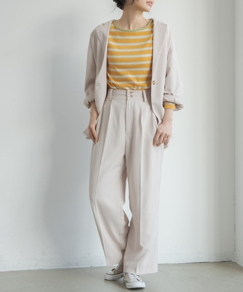 Crisp（クリスプ）の「オーバージャケット（テーラードジャケット・レディース・ピンク/ミント/アイボリー・FREE）」の21枚目の写真