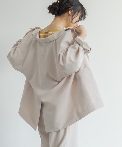 Crisp（クリスプ）の「オーバージャケット（テーラードジャケット・レディース・ピンク/ミント/アイボリー・FREE）」の22枚目の写真