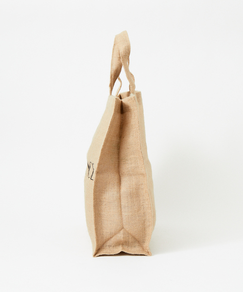 MAISON BENGAL(マイソンベンガル)の「【Maison Bengal】 別注ジュートロゴバッグ(トートバッグ・レディース・ブラック・フリー)」の6枚目の写真