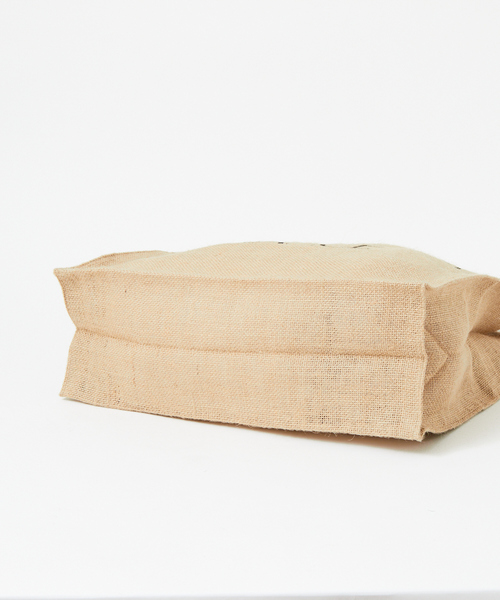 MAISON BENGAL(マイソンベンガル)の「【Maison Bengal】 別注ジュートロゴバッグ(トートバッグ・レディース・ブラック・フリー)」の8枚目の写真