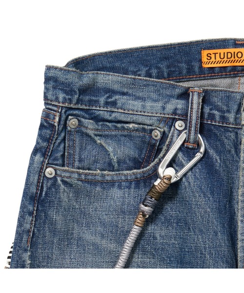 STUDIO SEVEN(スタジオ セブン)の「7Cross EMB Washed Denim Pants【STUDIOSEVEN/スタジオセブン】(デニムパンツ・メンズ・インディゴブルー/ライトブルー・MEDIUM/X-LARGE/LARGE)」の7枚目の写真
