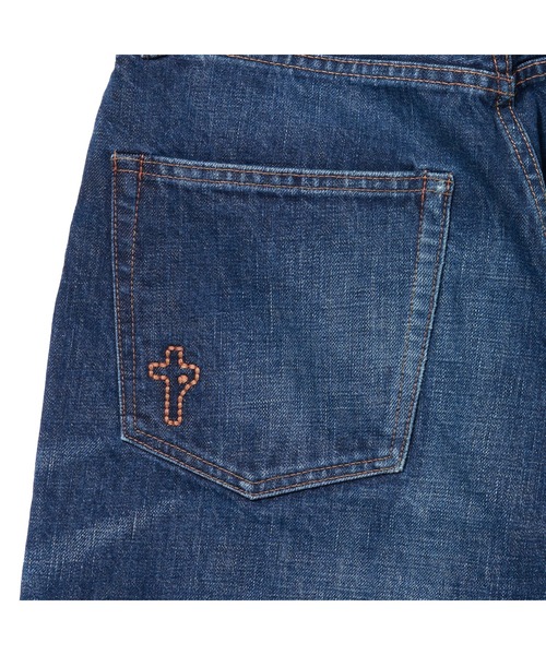 STUDIO SEVEN(スタジオ セブン)の「7Cross EMB Washed Denim Pants【STUDIOSEVEN/スタジオセブン】(デニムパンツ・メンズ・インディゴブルー/ライトブルー・MEDIUM/X-LARGE/LARGE)」の8枚目の写真