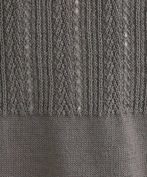 INDIVI（インディヴィ）の「◆【洗える】コットンリネンニットベスト（ベスト・レディース・チャコールグレー/ナチュラル/ダークブラウン・38/34/05/15 /13/19）」の11枚目の写真