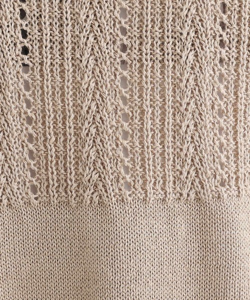 INDIVI（インディヴィ）の「◆【洗える】コットンリネンニットベスト（ベスト・レディース・チャコールグレー/ナチュラル/ダークブラウン・38/34/05/15 /13/19）」の17枚目の写真