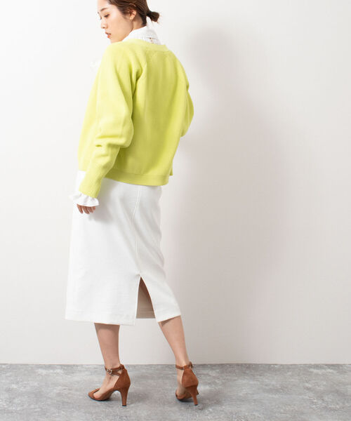 NOLLEY’S（ノーリーズ）の「ストレッチタイトスカート（スカート・レディース・チャコールグレー/ミント/オフホワイト・38/36/34）」の17枚目の写真