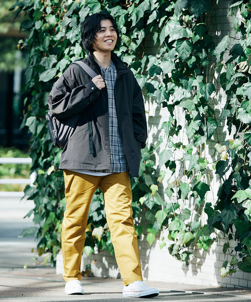 70sマスタード ジャケット コットンh.i.s sportswear セール】【KOMATSU / コマツ】ダントツ撥水 パッカブル スタンド