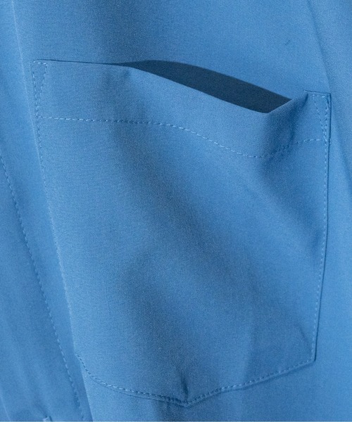JOHN'S CLOSET（ジョンズクローゼット）の「【i】ポリストレッチドロップショルダーシャツ（シャツ/ブラウス・メンズ・サックスブルー/ホワイト/チャコールグレー/グリーン/イエロー/ブラック/ネイビー/パープル・MEDIUM/LARGE/X-LARGE）」の12枚目の写真