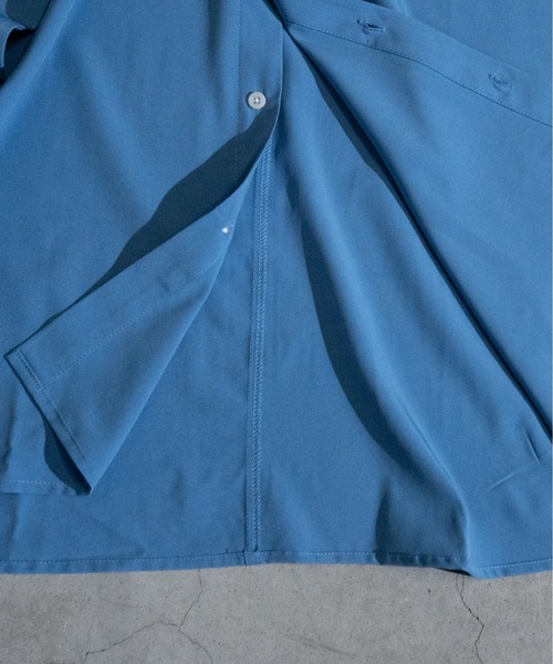 JOHN'S CLOSET（ジョンズクローゼット）の「【i】ポリストレッチドロップショルダーシャツ（シャツ/ブラウス・メンズ・サックスブルー/ホワイト/チャコールグレー/グリーン/イエロー/ブラック/ネイビー/パープル・MEDIUM/LARGE/X-LARGE）」の14枚目の写真