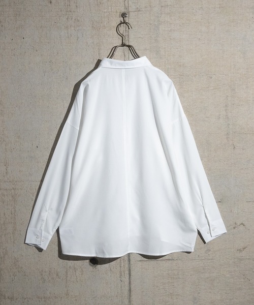 JOHN'S CLOSET（ジョンズクローゼット）の「【i】ポリストレッチドロップショルダーシャツ（シャツ/ブラウス・メンズ・サックスブルー/ホワイト/チャコールグレー/グリーン/イエロー/ブラック/ネイビー/パープル・MEDIUM/LARGE/X-LARGE）」の22枚目の写真