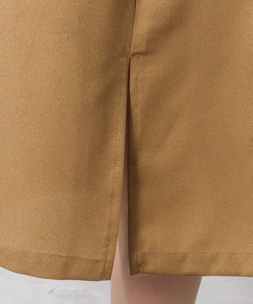 NAVY（ネイビー）の「半袖Tシャツ+デシンキャミワンピース セット アンサンブル（サロペット/オーバーオール・レディース・ブラウン/グレー/カーキ/ブルー・M/L）」の16枚目の写真