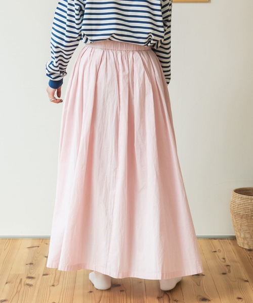 FORK&SPOON(フォークアンドスプーン)の「FORK&SPOON コットンギャザーボリュームスカート(スカート・レディース・ピンク/チャコールグレー/ベージュ系その他/オフホワイト・ONE)」の10枚目の写真