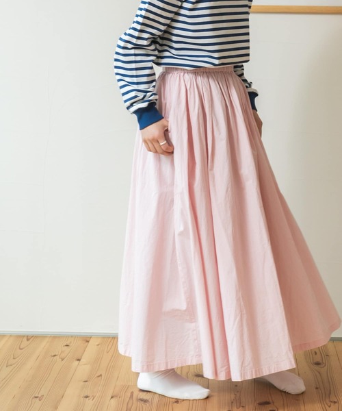 FORK&SPOON(フォークアンドスプーン)の「FORK&SPOON コットンギャザーボリュームスカート(スカート・レディース・ピンク/チャコールグレー/ベージュ系その他/オフホワイト・ONE)」の13枚目の写真