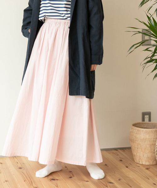 FORK&SPOON(フォークアンドスプーン)の「FORK&SPOON コットンギャザーボリュームスカート(スカート・レディース・ピンク/チャコールグレー/ベージュ系その他/オフホワイト・ONE)」の16枚目の写真