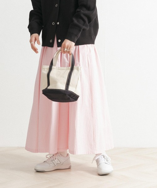 FORK&SPOON(フォークアンドスプーン)の「FORK&SPOON コットンギャザーボリュームスカート(スカート・レディース・ピンク/チャコールグレー/ベージュ系その他/オフホワイト・ONE)」の18枚目の写真