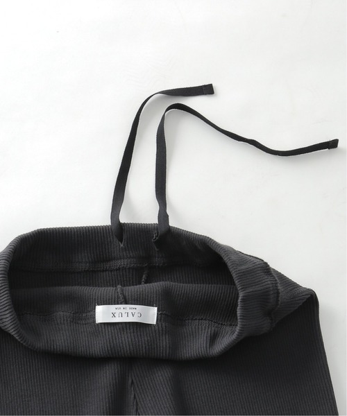 plage（プラージュ）の「【CALUX/キャラクス】 RIB パンツ◆（その他パンツ・レディース・カーキ/ホワイト×ホワイト/スミクロ・38/36）」の22枚目の写真