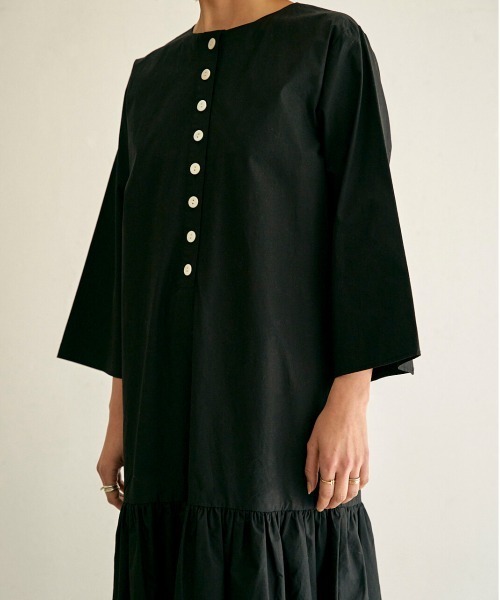 OUTERSUNSET(アウターサンセット)の「tiered one piece(ワンピース・レディース・ブラック・S/M)」の2枚目の写真