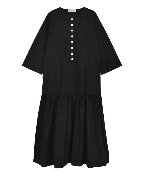 OUTERSUNSET(アウターサンセット)の「tiered one piece(ワンピース・レディース・ブラック・S/M)」の3枚目の写真