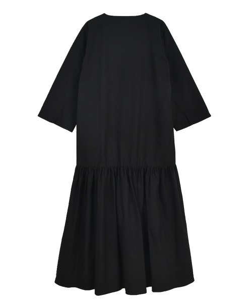 OUTERSUNSET(アウターサンセット)の「tiered one piece(ワンピース・レディース・ブラック・S/M)」の4枚目の写真