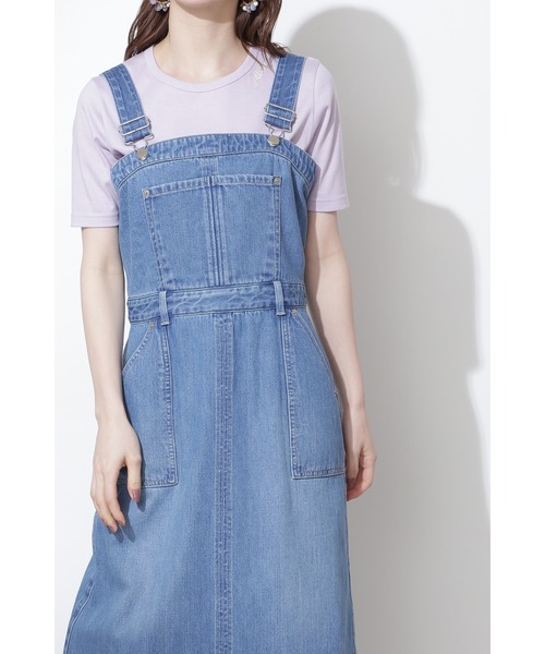 JILL STUART（ジルスチュアート）の「◆パパスデニムワンピース（ジャンパースカート・レディース・ネイビー/ブルー・0/2/4）」の7枚目の写真