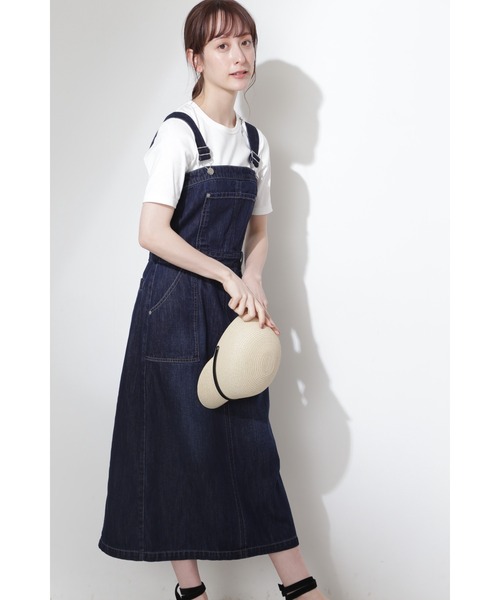 JILL STUART（ジルスチュアート）の「◆パパスデニムワンピース（ジャンパースカート・レディース・ネイビー/ブルー・0/2/4）」の8枚目の写真