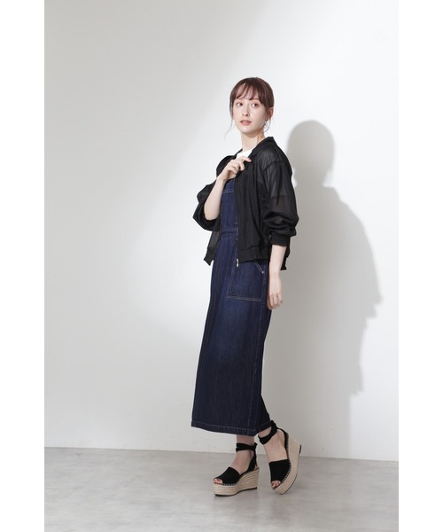 JILL STUART（ジルスチュアート）の「◆パパスデニムワンピース（ジャンパースカート・レディース・ネイビー/ブルー・0/2/4）」の12枚目の写真